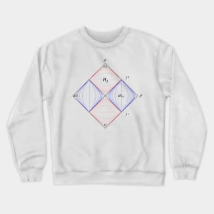 Penrose Diagram, general relativity Crewneck Sweatshirt